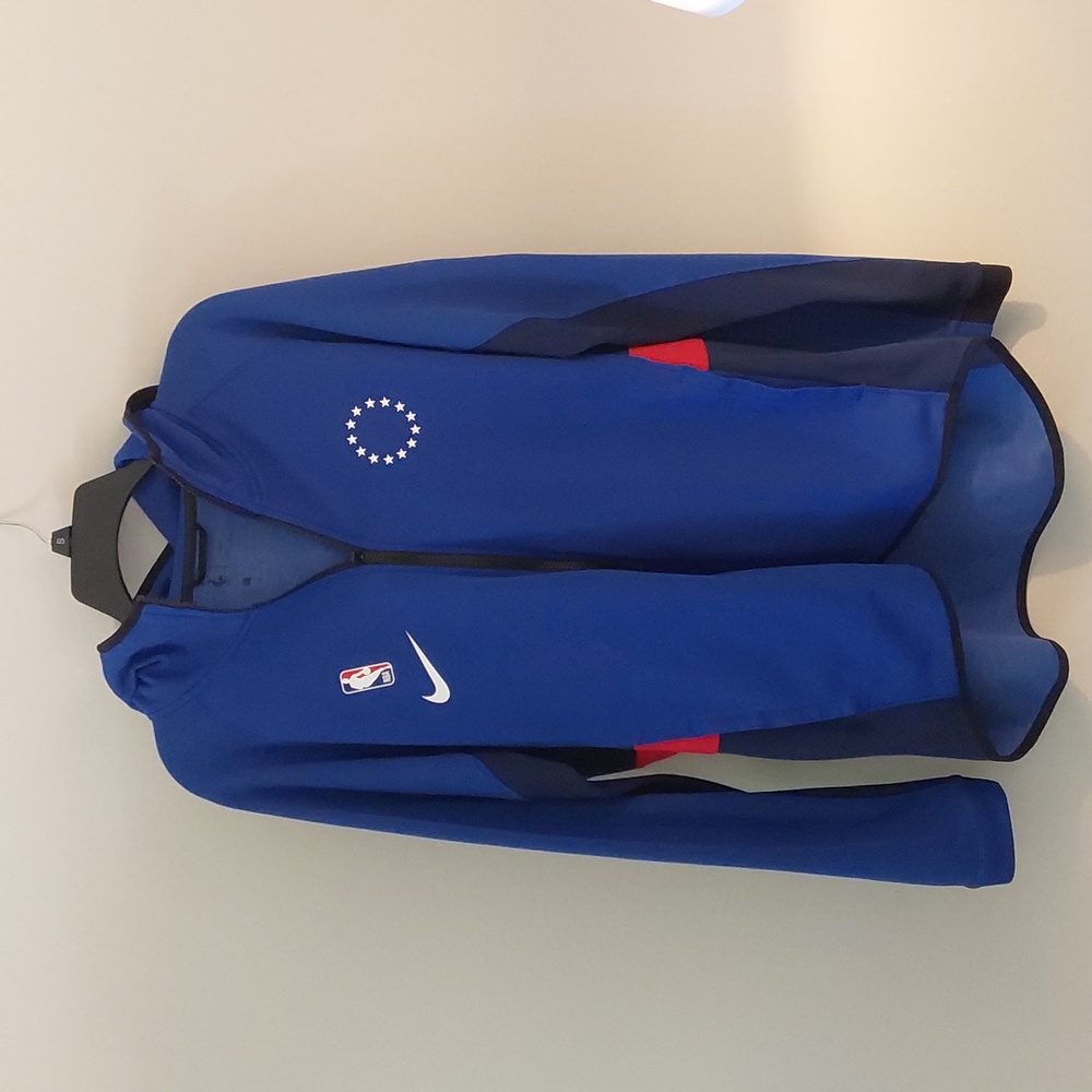 Nike Dri-fit Philadelphia 76ers Zip Up Jacket